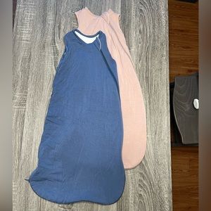 TWO Kyte Baby Sleep Sacks 1.0 TOG Small - Blush and Slate